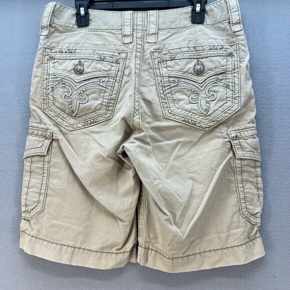 Rock Revival Men's Slim Khaki Shorts Size W32 L23 REC100-1S - Picture 9 of 16